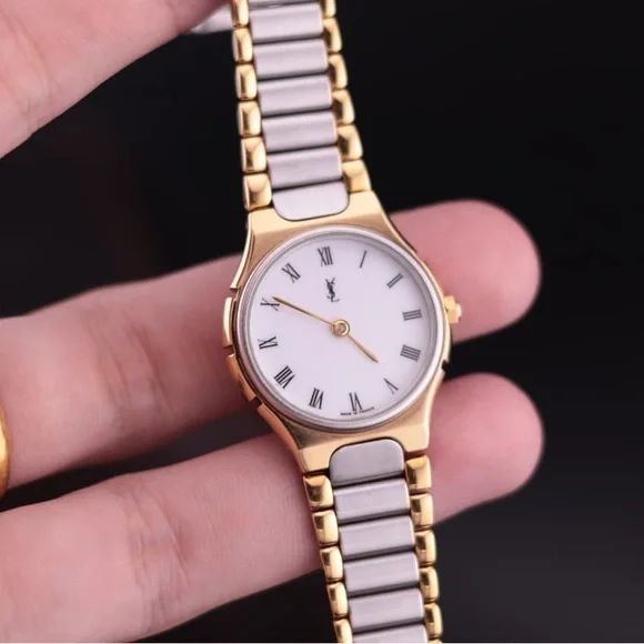 1990s YSL Women’s Two-Toned Watch - Picture 2 of 7
